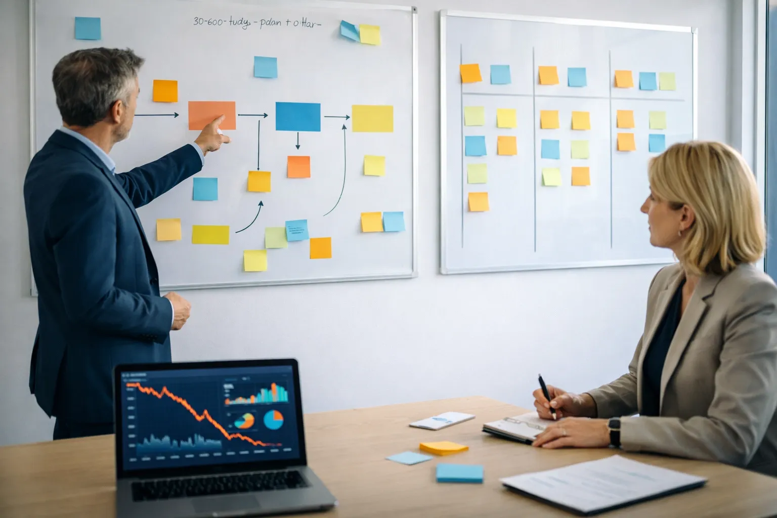 Diagrama mostrando las fases de una crisis financiera y estrategias de recuperación