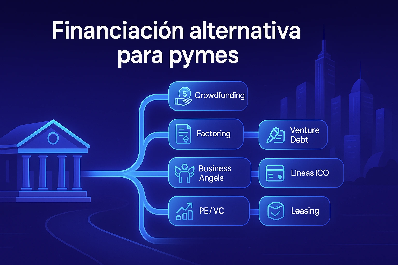 Financiación alternativa para pymes: crowdfunding, factoring, venture debt y más allá de los bancos