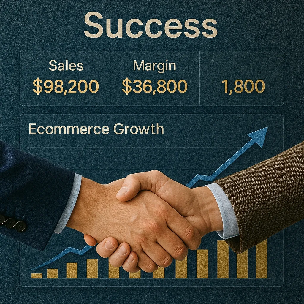 Reunión de equipo analizando datos financieros en pantalla