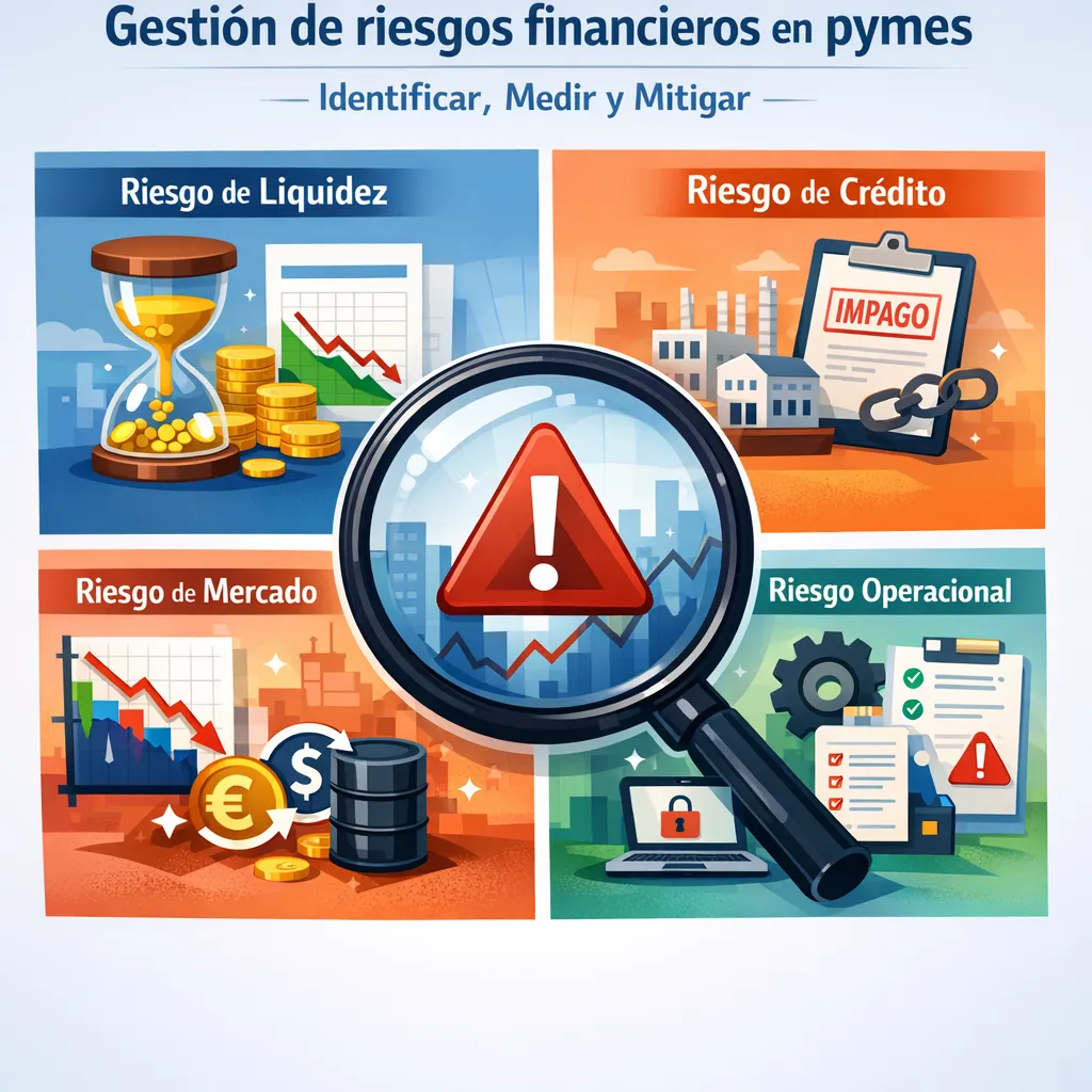 Mapa de riesgos financieros en una pyme