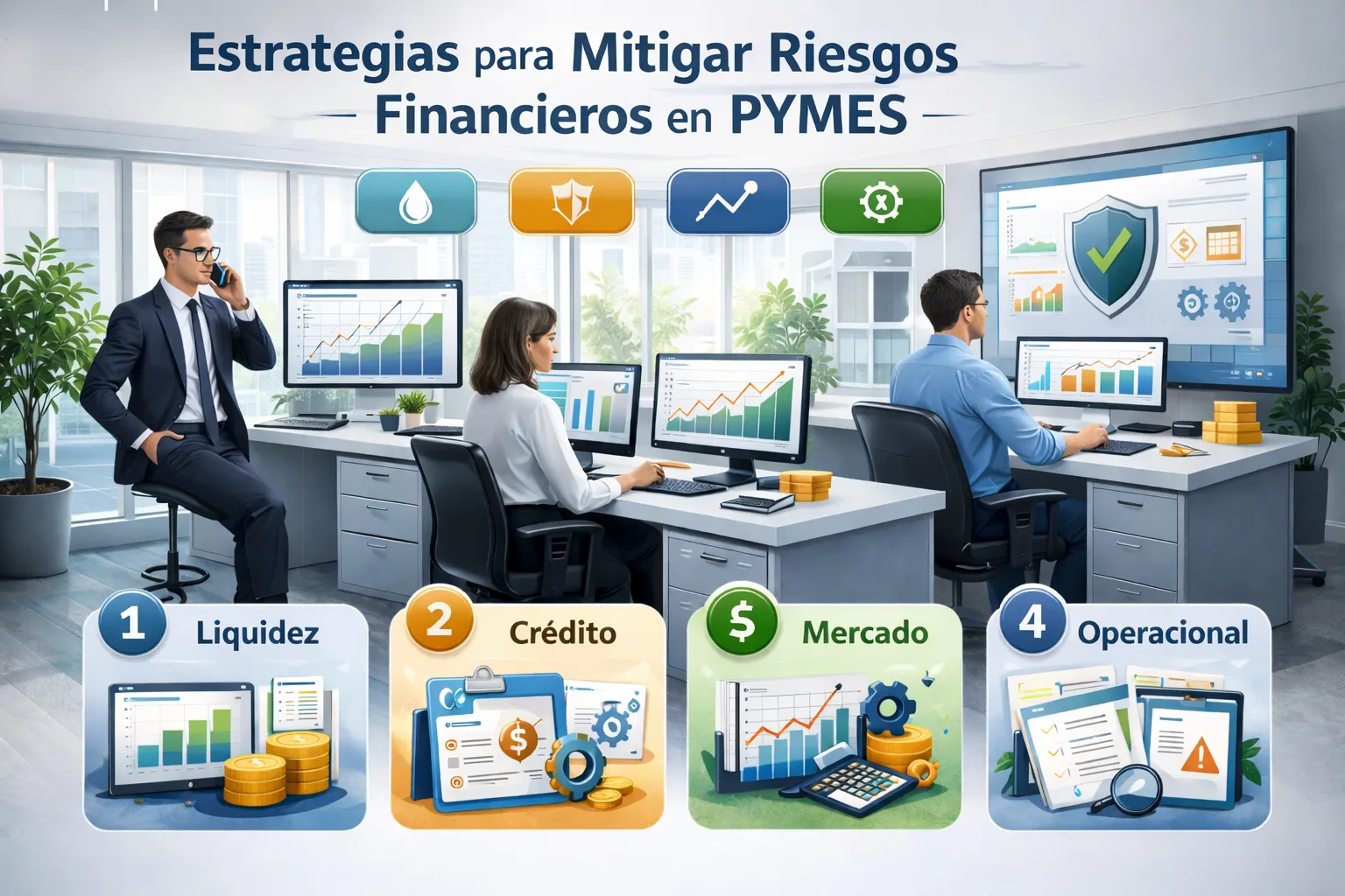 Estrategias de mitigación de riesgos financieros en pymes