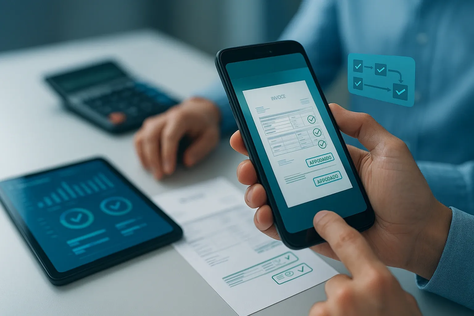 Panel de control administrativo con indicadores y gráficas